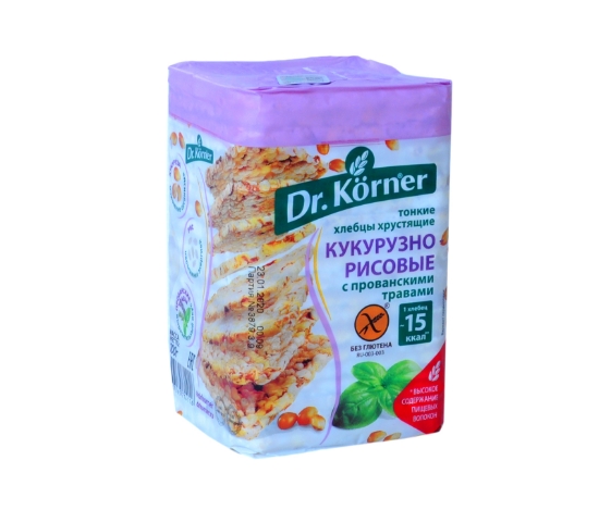 Picture of Դր.Կյորներ Հացիկներ Բրինձ Եգիպտացորեն Խոտաբույսեր 100գ