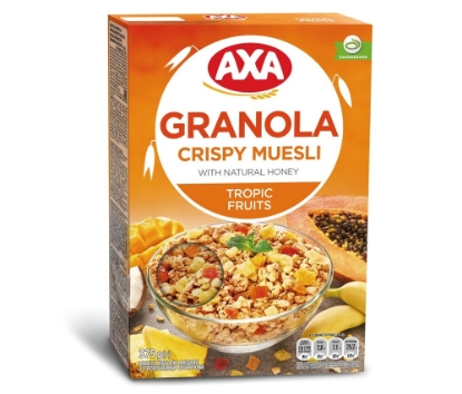 Picture of Աքսա Մյուսլի Մեղր, տրոպիկական մրգեր 375գ