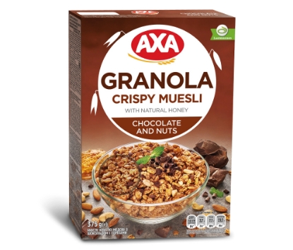 Picture of Աքսա Մյուսլի Մեղր, շոկոլադ, ընկույզ 375գ