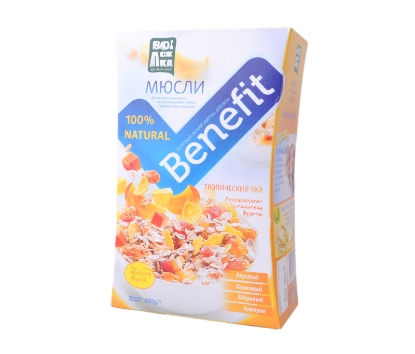Picture of Բենեֆիտ Մյուսլի Տրոպիկական մրգեր 400գ
