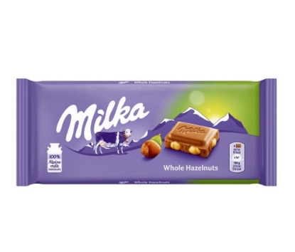 Picture of 
Միլկա Ամբողջական պնդուկով շոկոլադ 100գ

