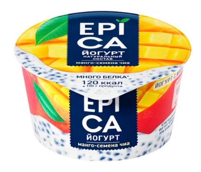 Picture of Էպիկա Յոգուրտ Մանգո / Չիայի սերմեր 5.3% 130գ
