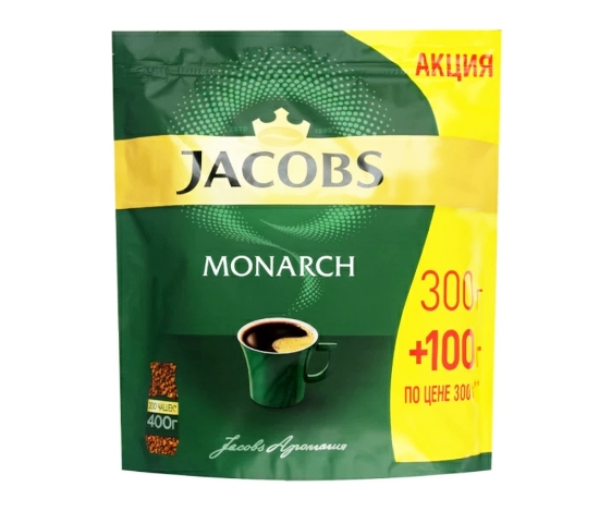Picture of Յակոբս Մոնարխ Լուծվող սուրճ 300+100գ